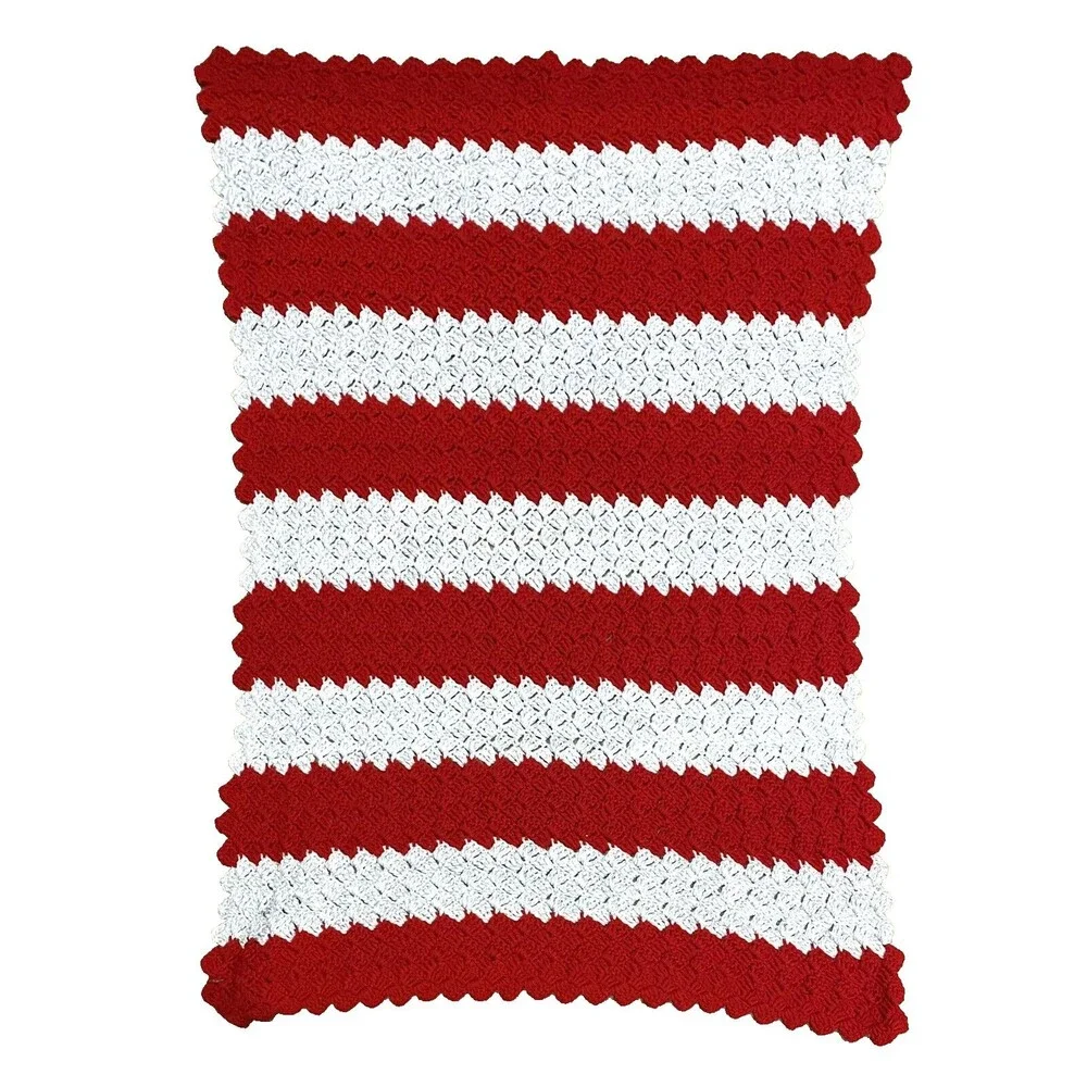 Handmade crochet striped